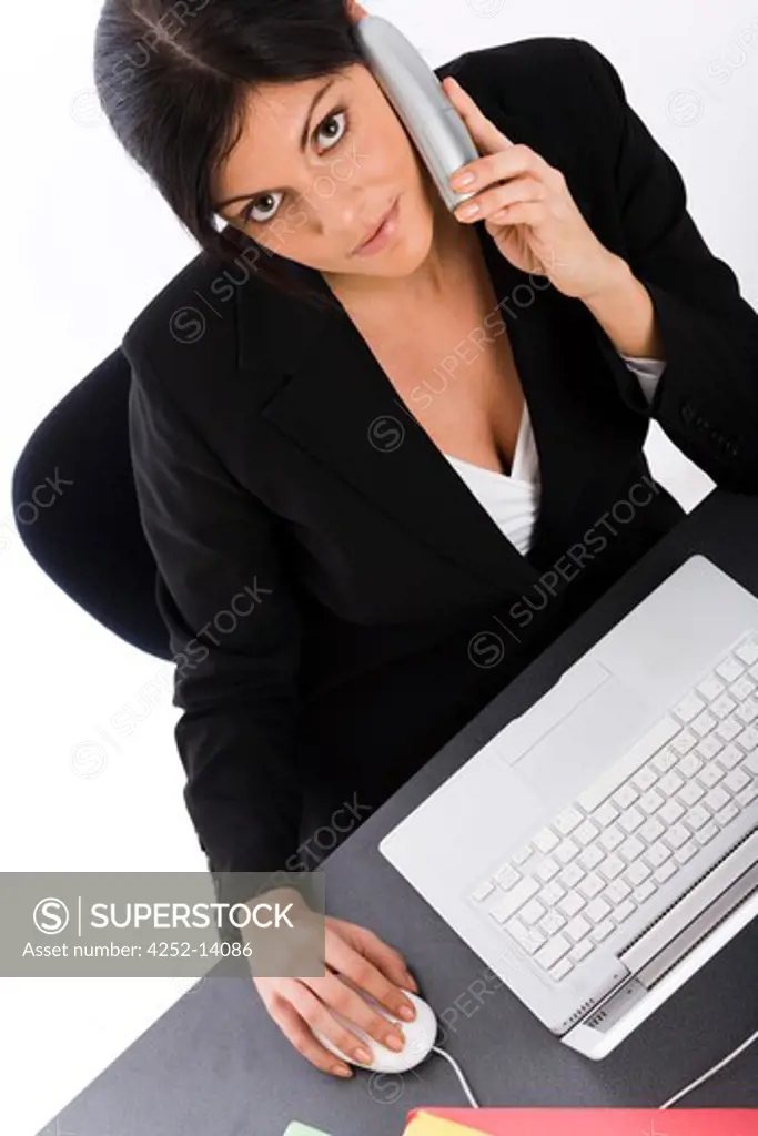 Woman work phone