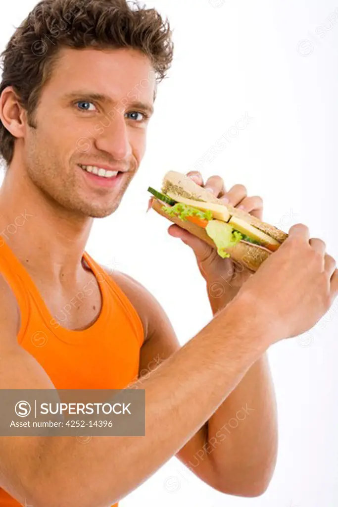 Man sandwich