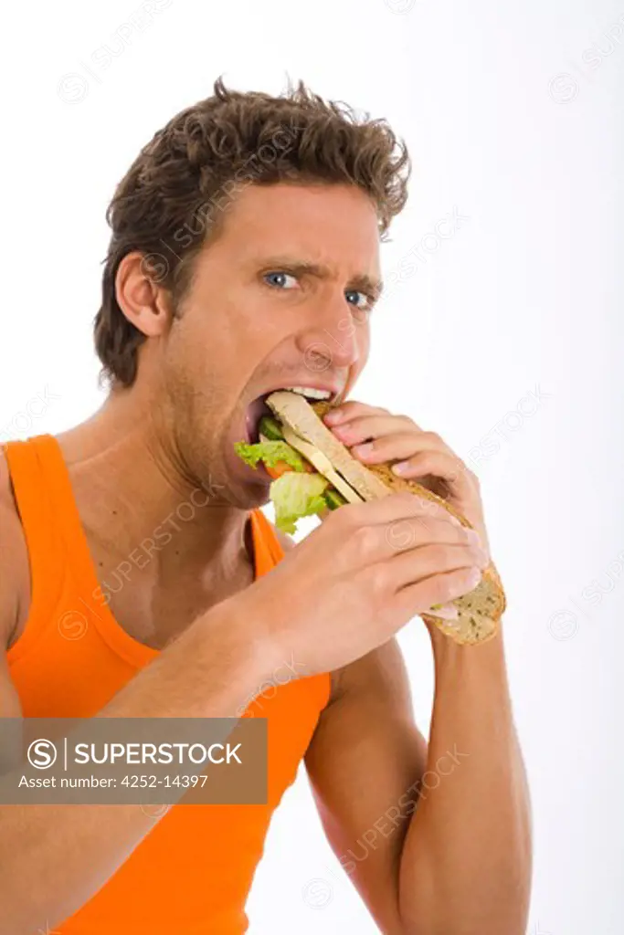 Man sandwich