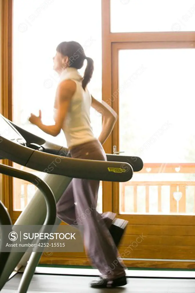 Woman treadmill