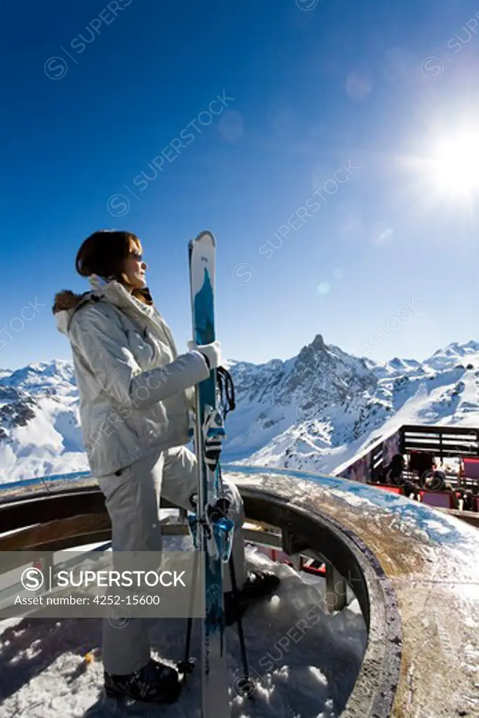 Woman winter sports
