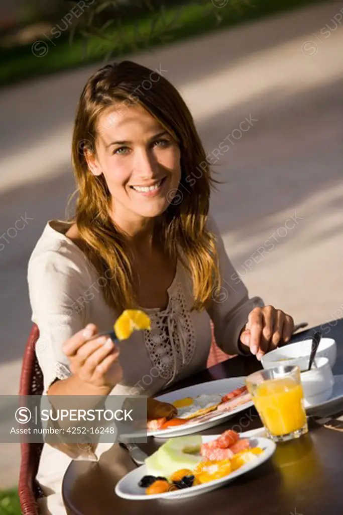 Woman breakfast