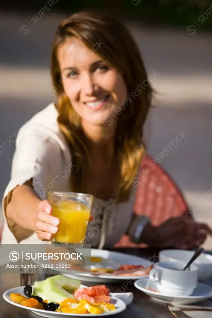 Woman breakfast