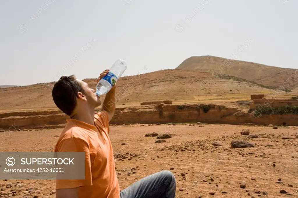 Man Morocco desert