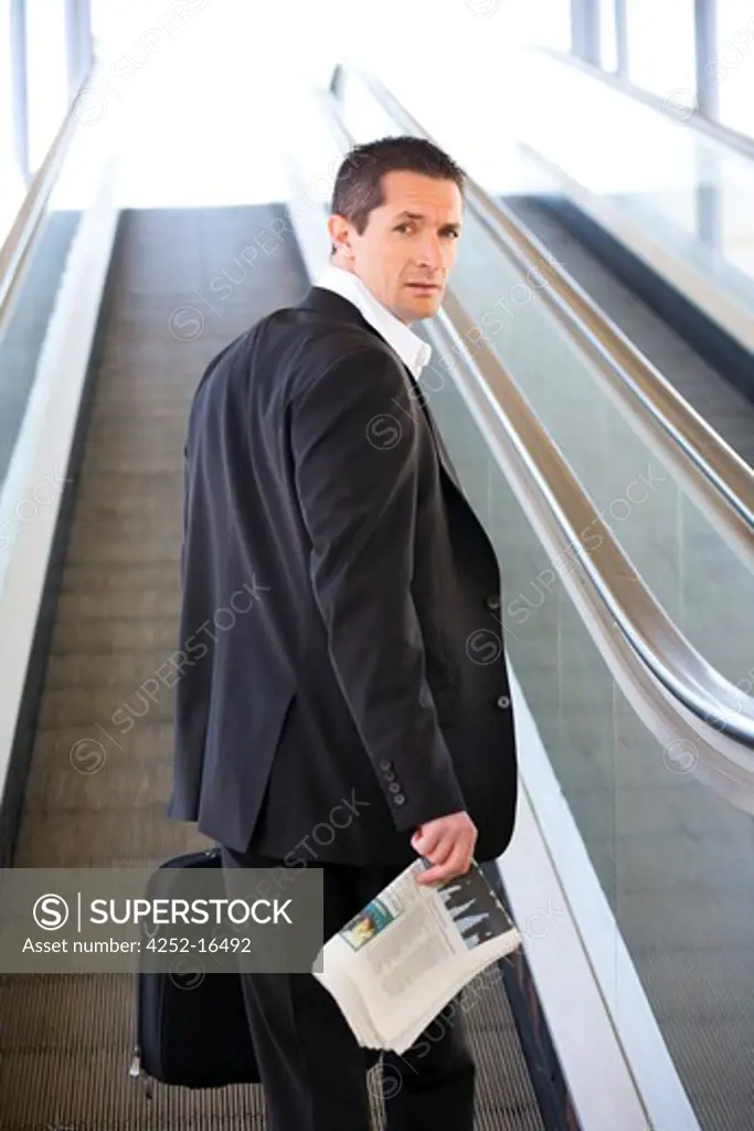 Man escalator
