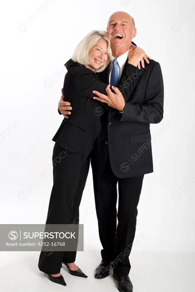 Embraced couple