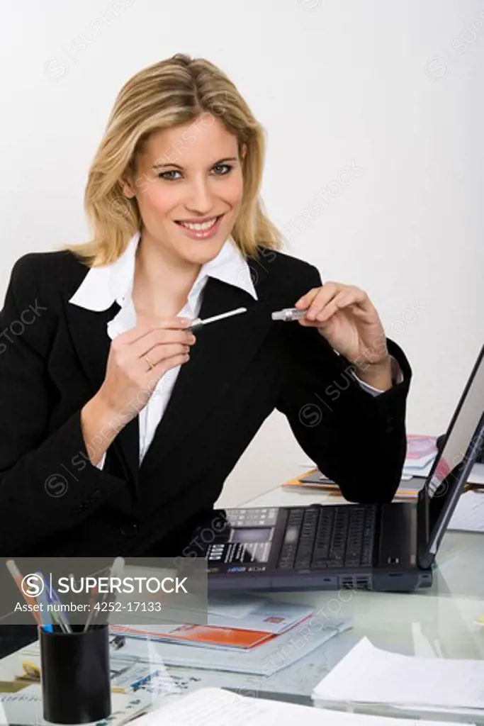 Woman office gloss