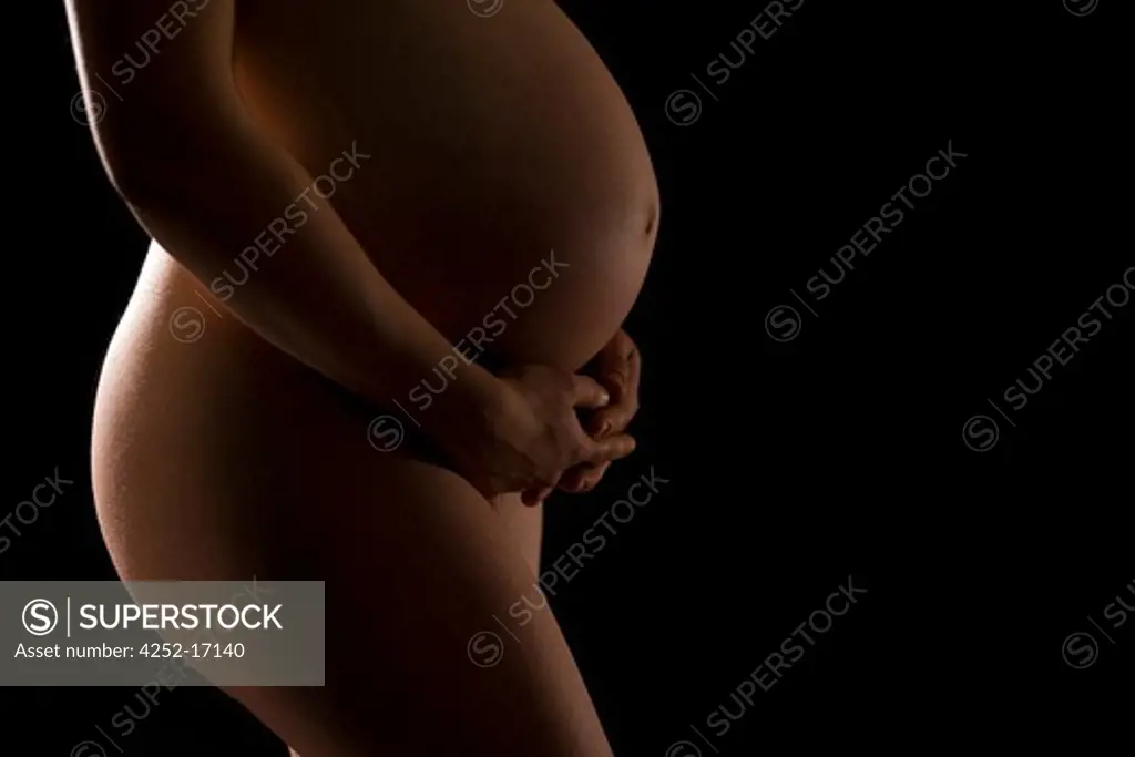 Pregnant woman profile