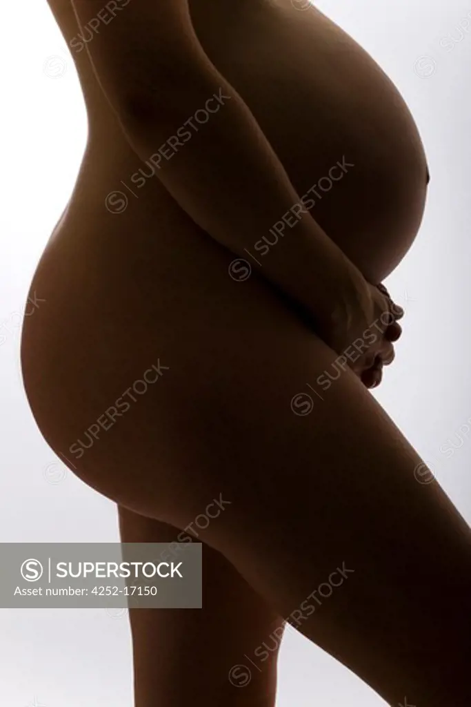 Pregnant woman profile