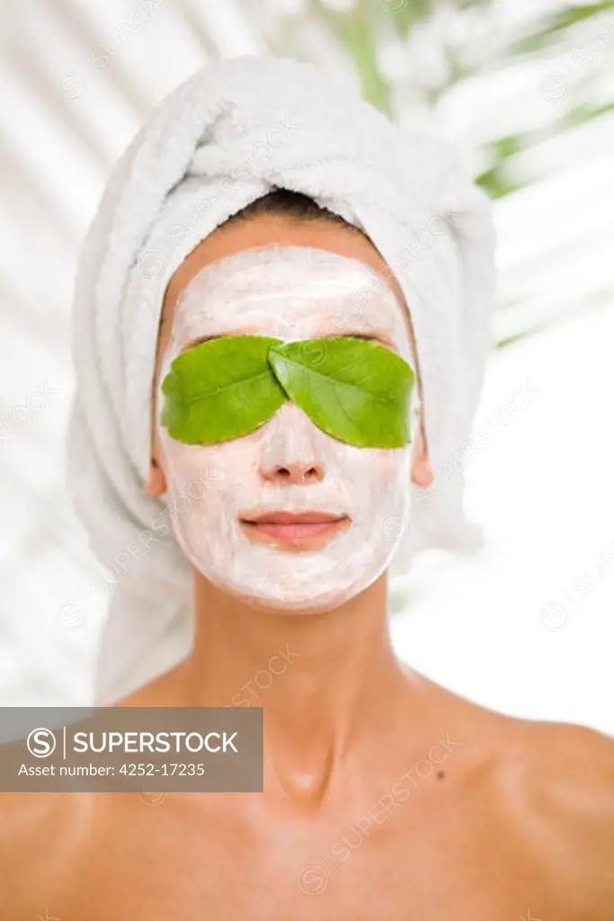 Woman beauty mask