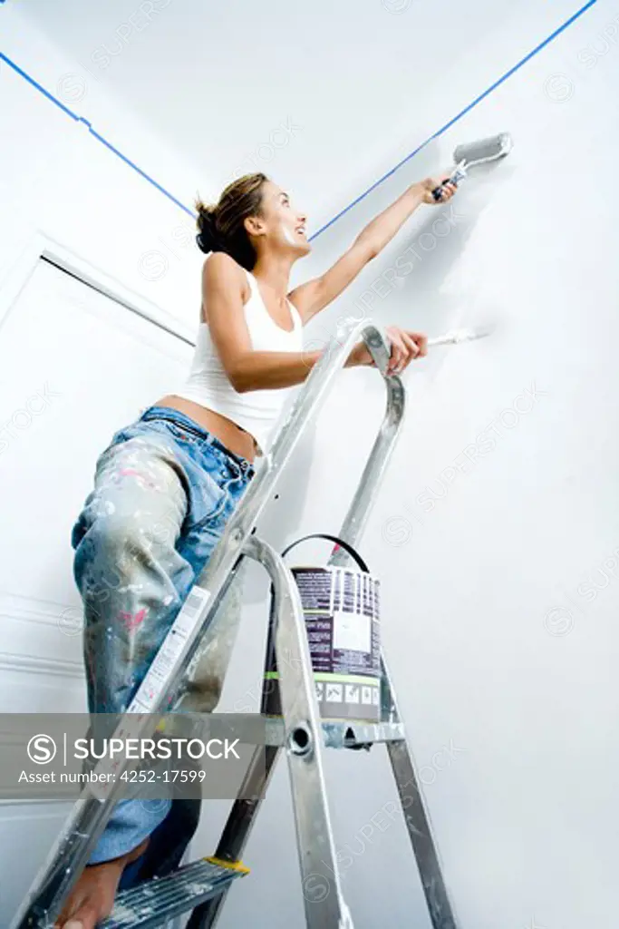 Woman paint work