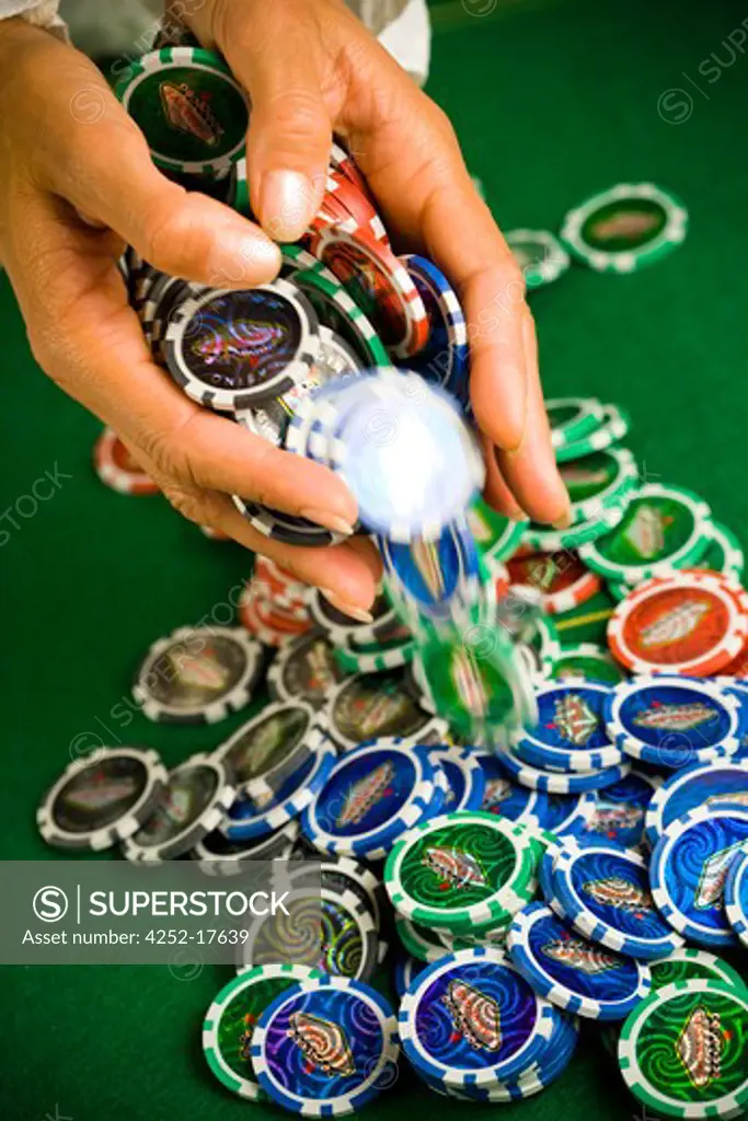 Poker chips bet