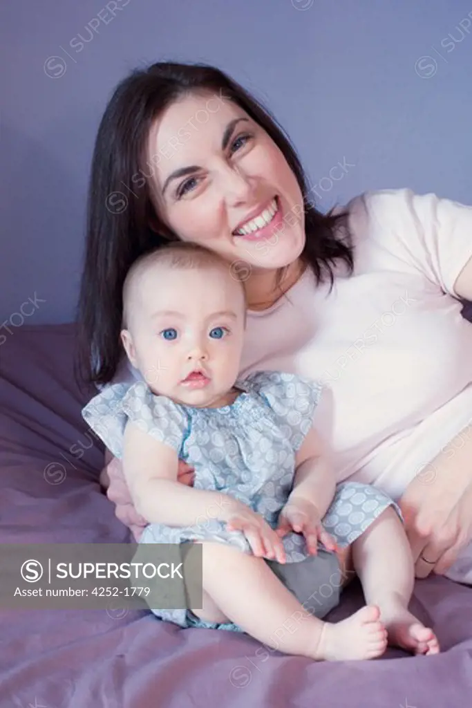 Baby mother portrait