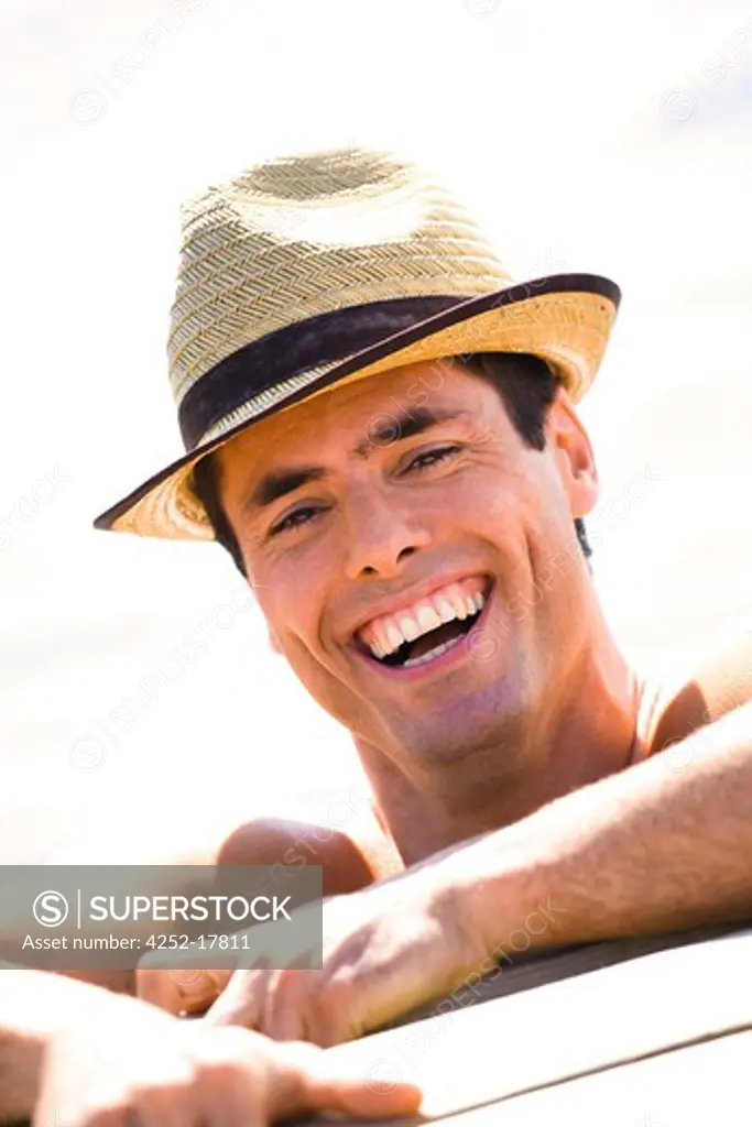 Man summer hat
