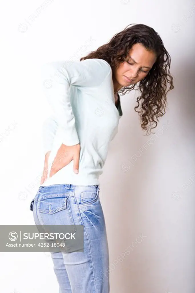 Woman back pain