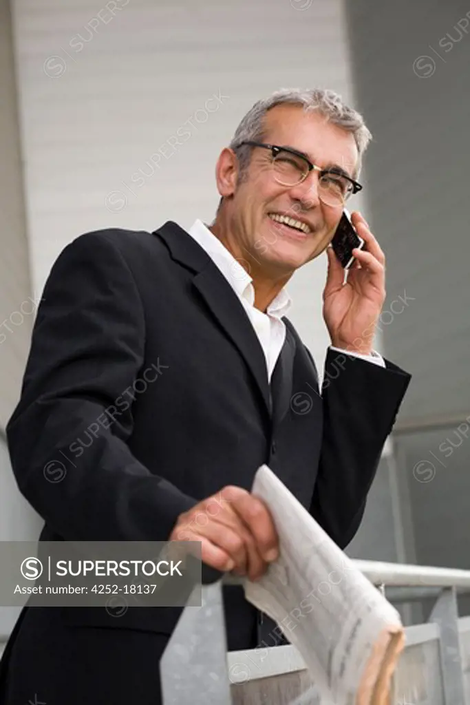 Man phone business