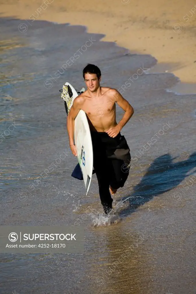 Teenager surf energy