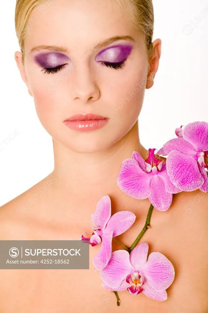 Woman beauty orchid.