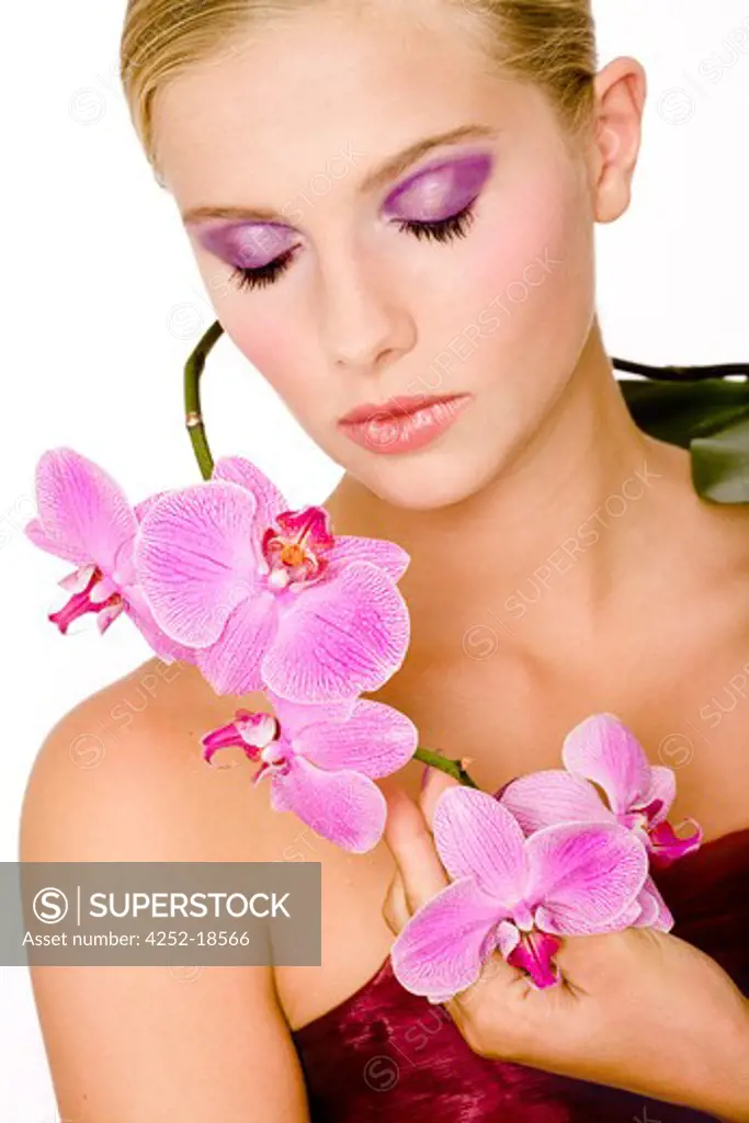 Woman beauty orchid.