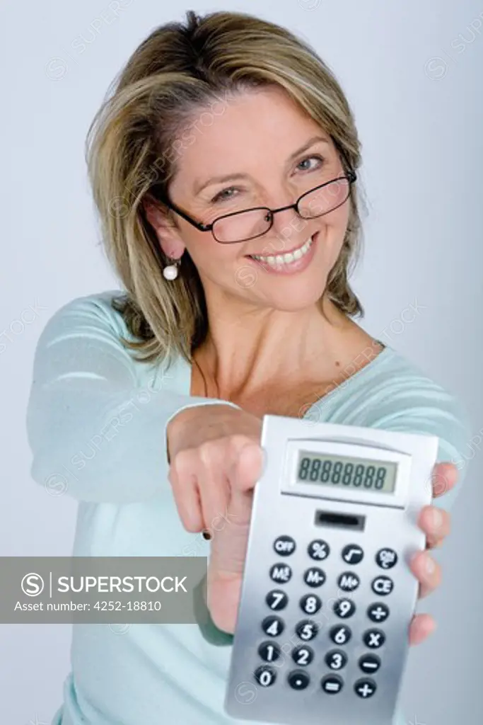 Woman calculator