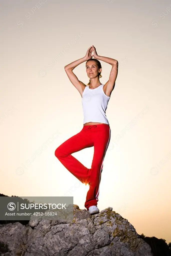 Woman balance
