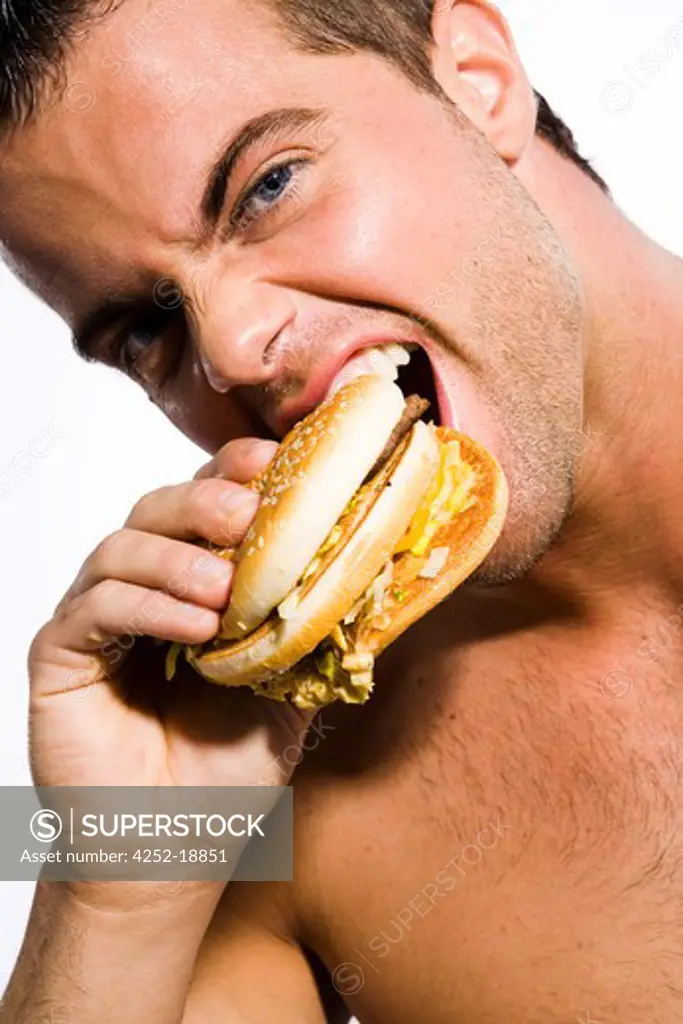 Man hamburger