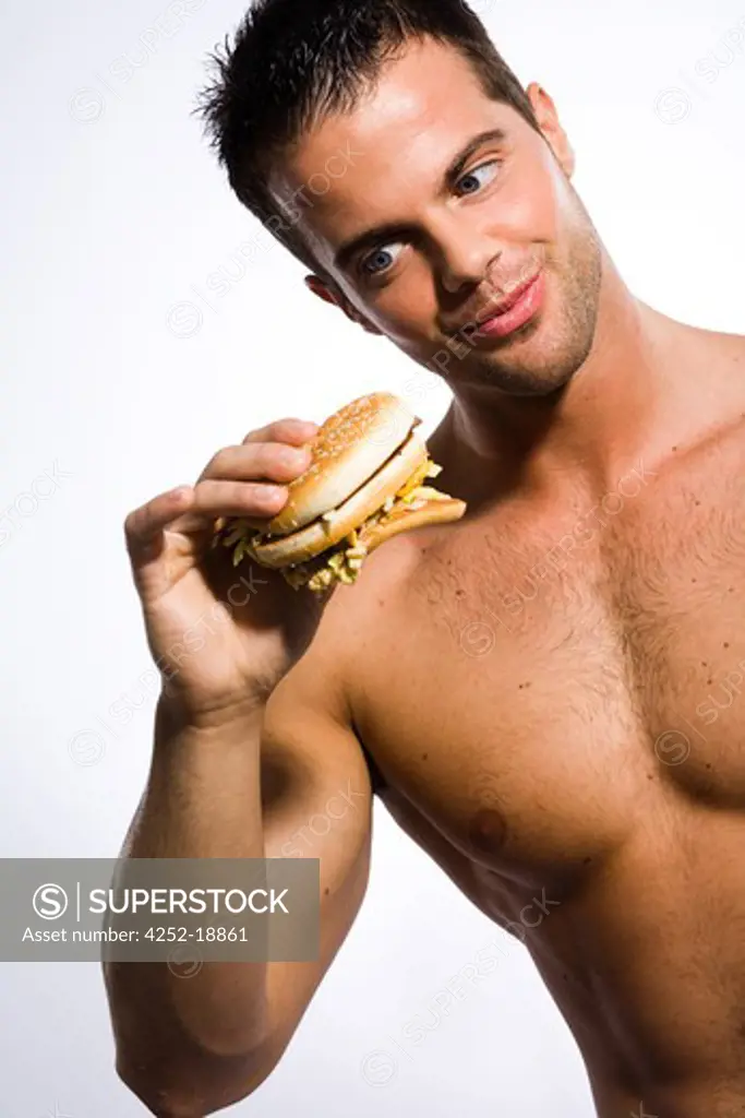 Man hamburger