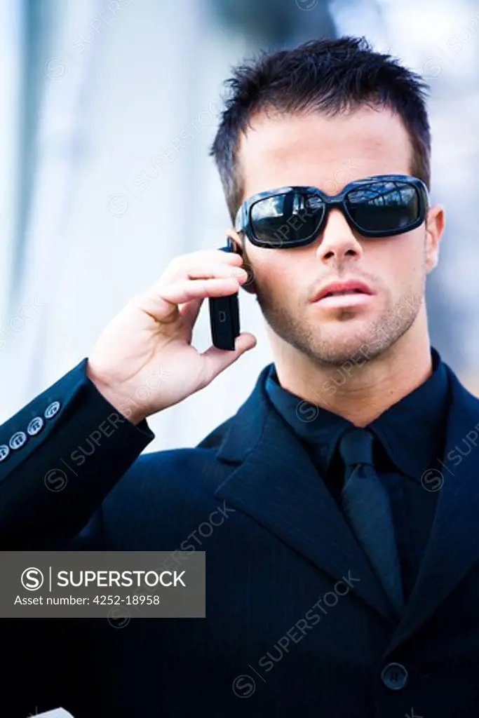 Man mobile phone