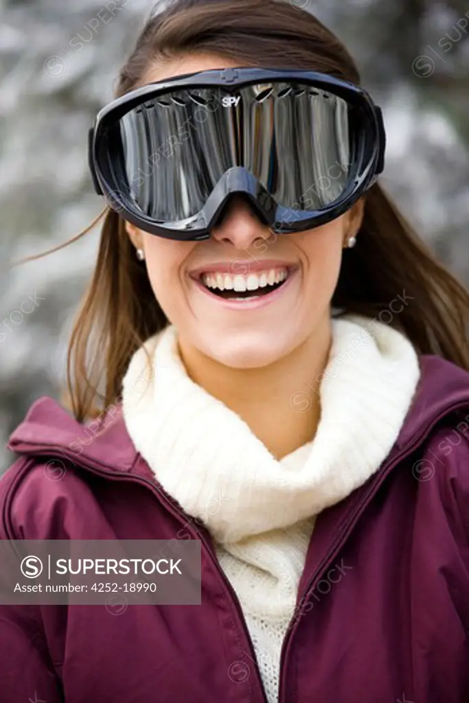 Woman ski mask