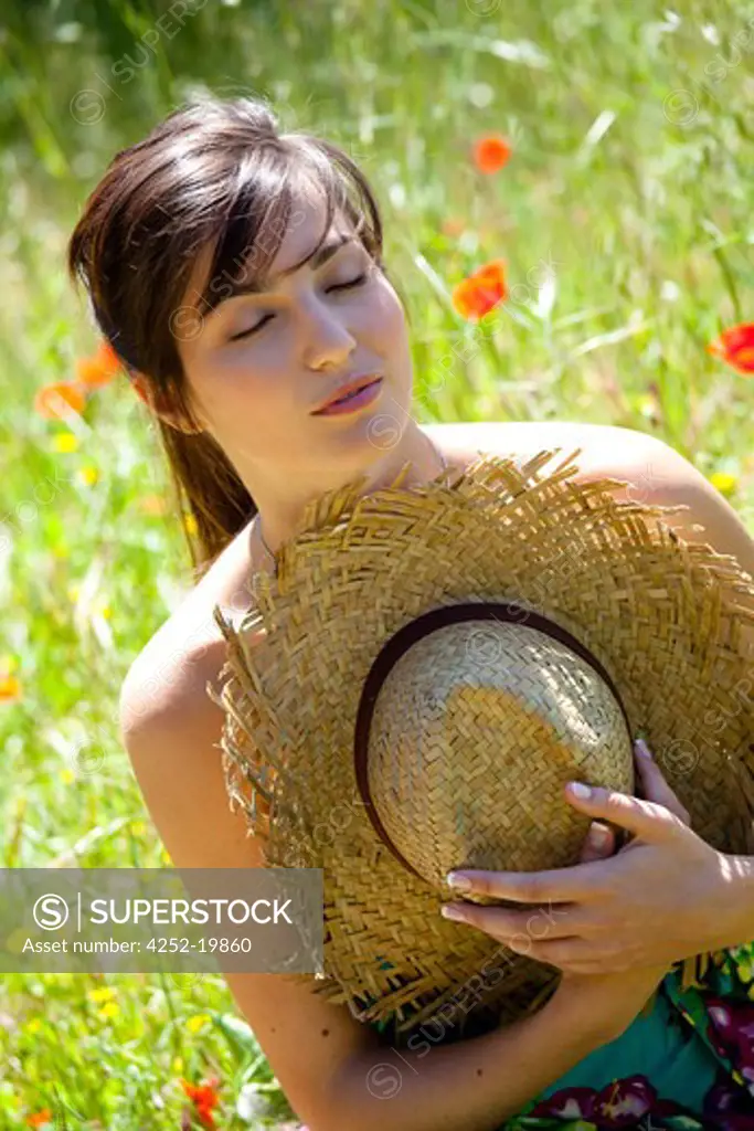 Woman nature hat