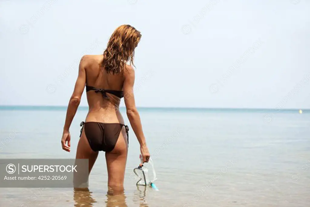 Woman sea holidays