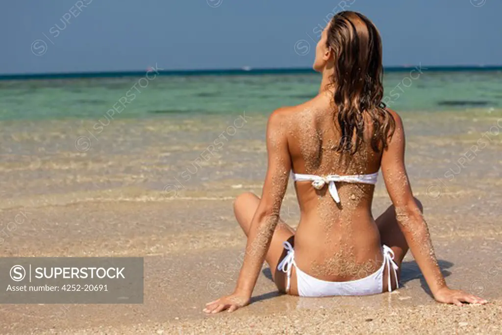 Woman beach