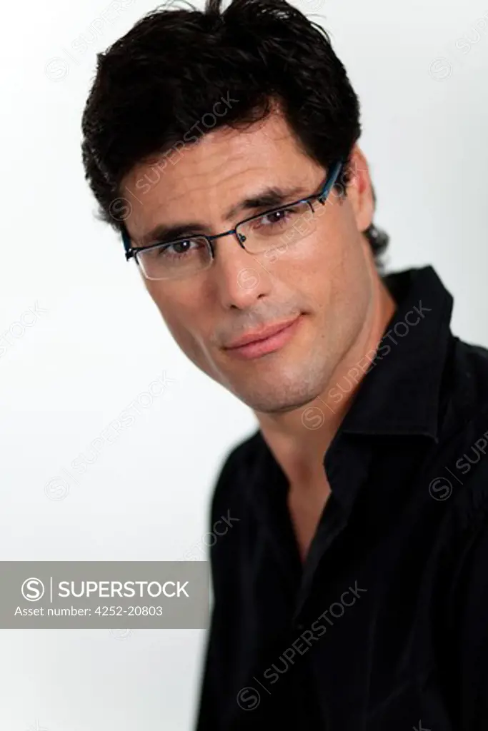 Man portrait glasses