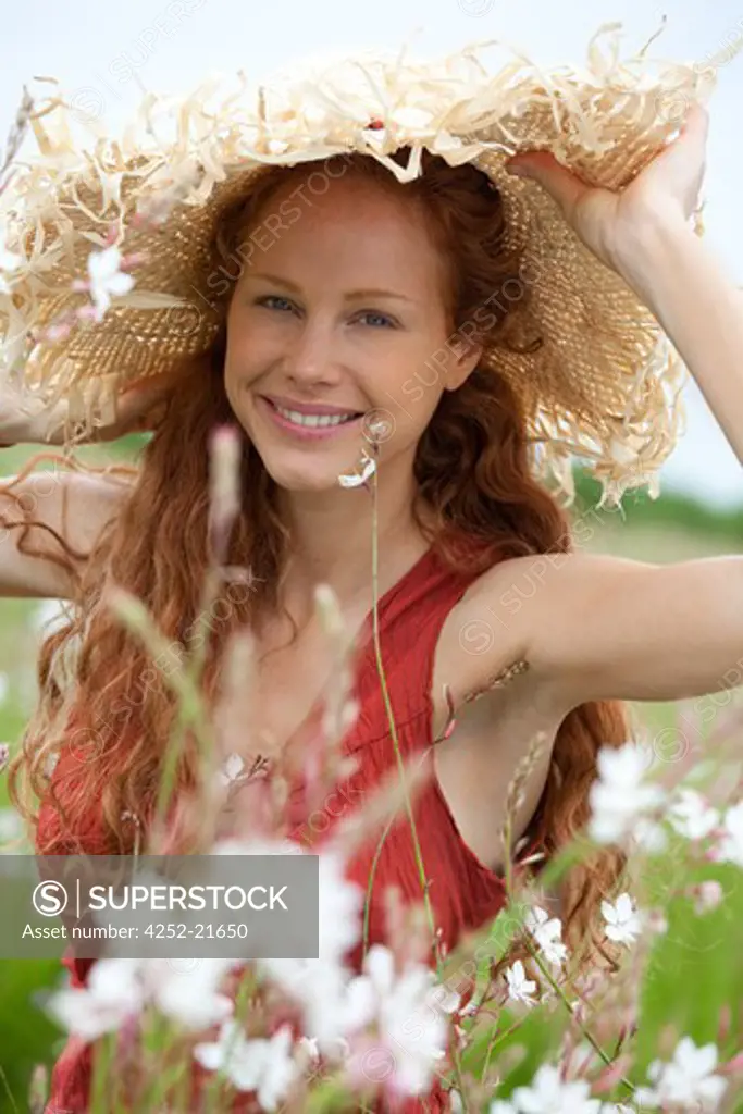 Woman spring portrait