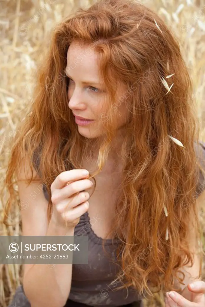 Woman nature hair
