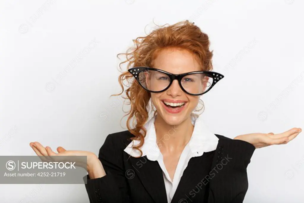 Woman humour glasses