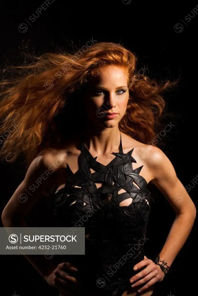 Woman red hair