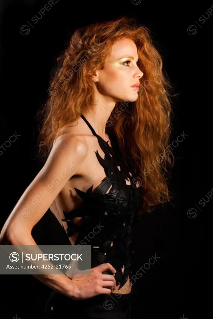 Woman red hair