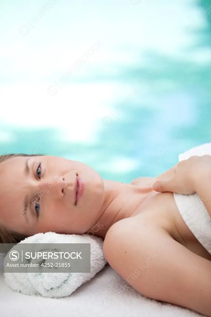 Woman spa relaxing