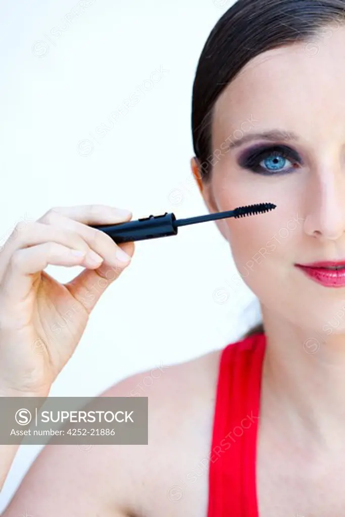 Woman mascara