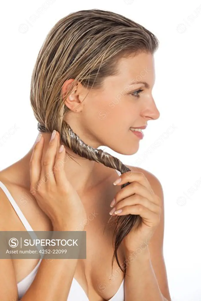 Woman hair beauty