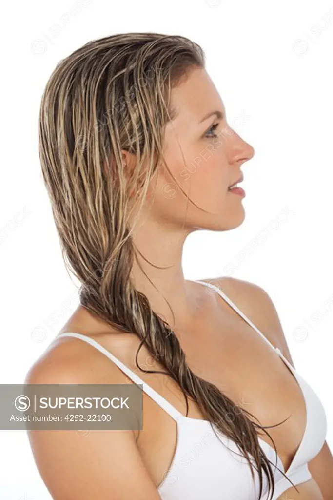 Woman hair beauty