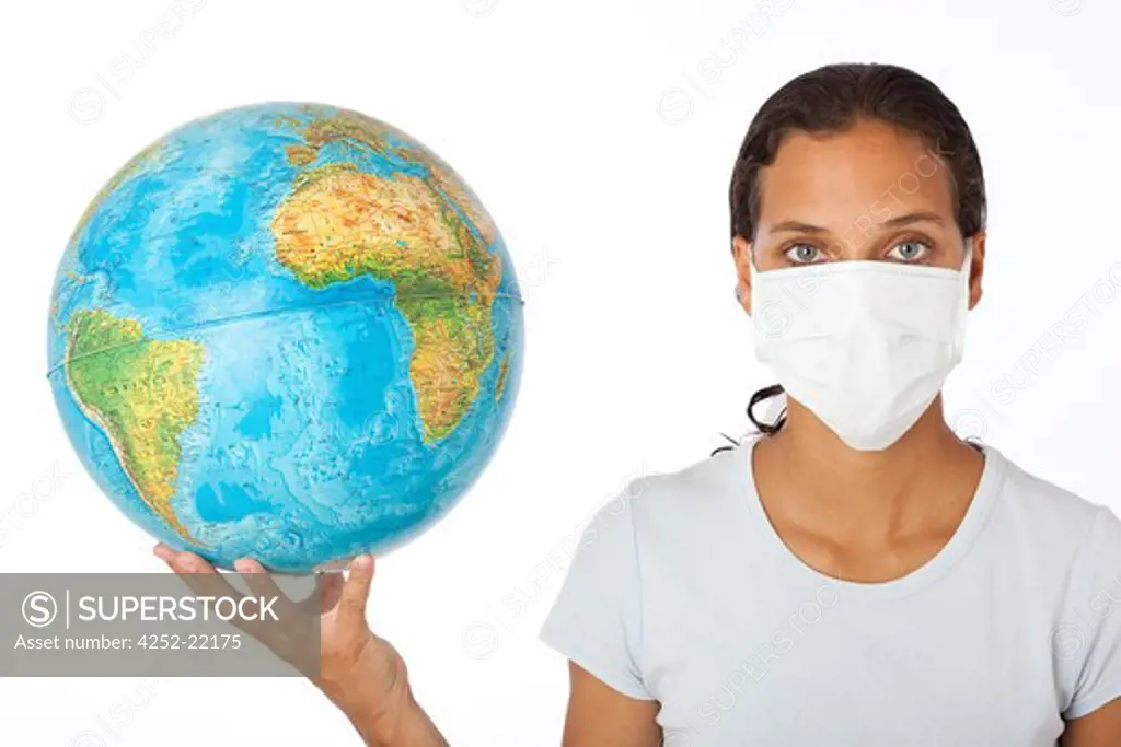 Woman pandemic symbol