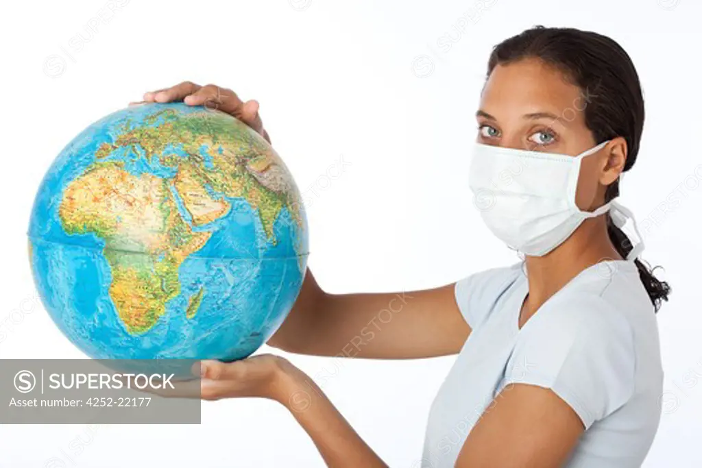 Woman pandemic symbol