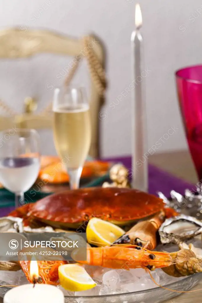 Seafood festive evening