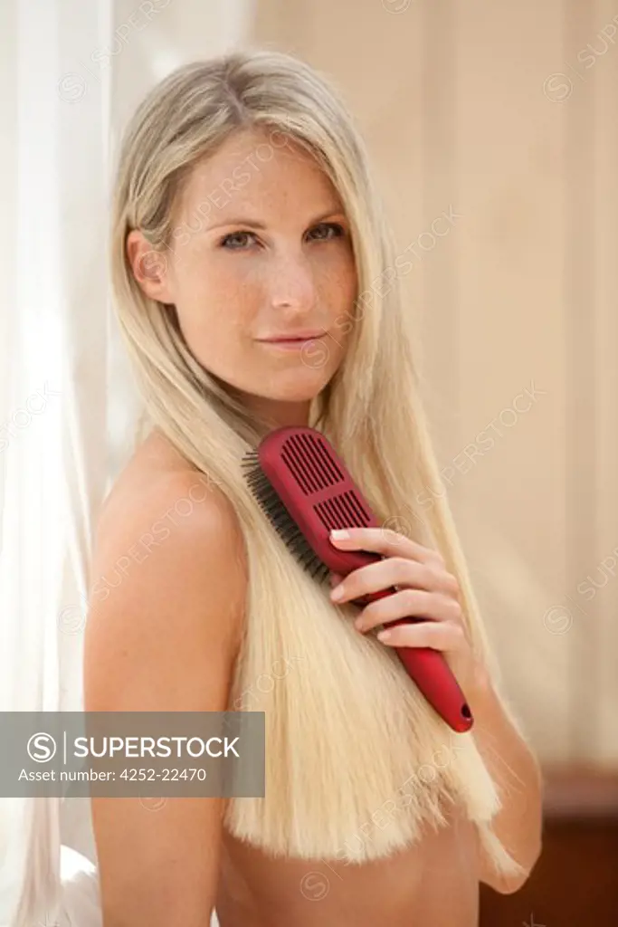 Woman hairbrush