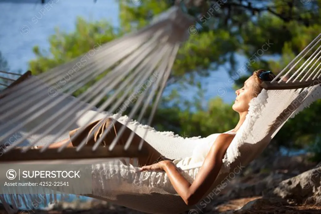 Woman hammock