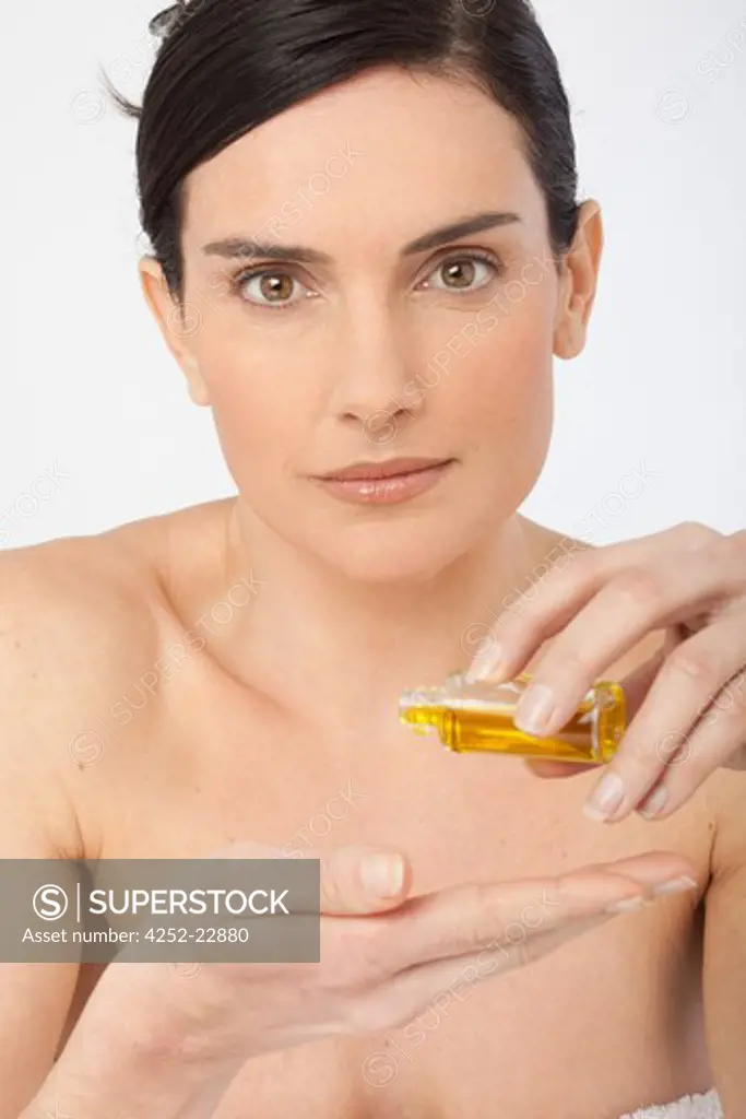 Woman essential oils