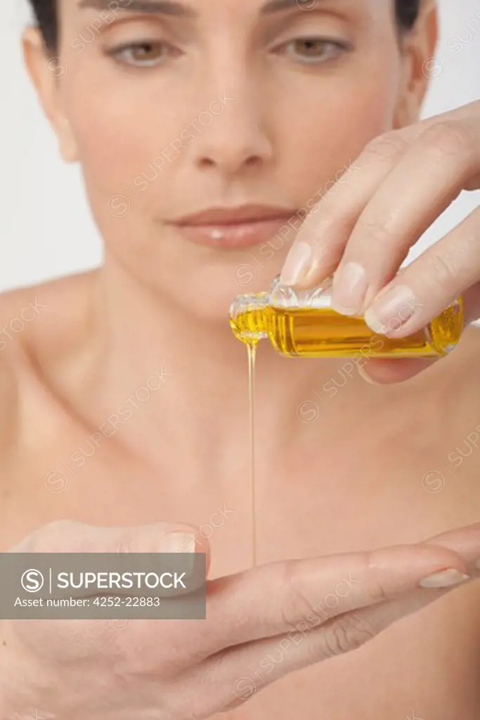 Woman essential oils