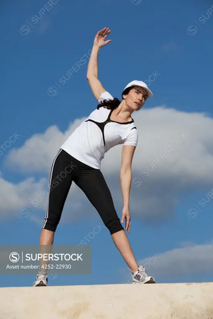 Woman warm-up sport